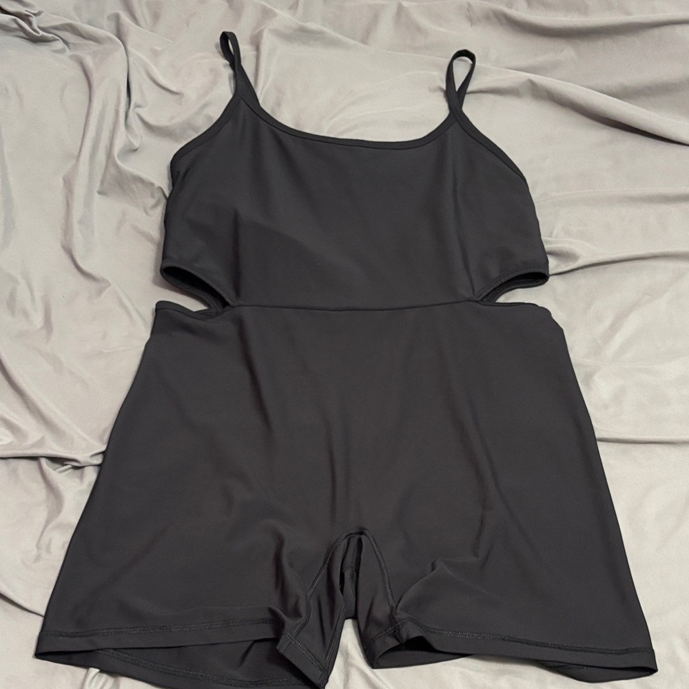 Old Navy Black Cutout Sports Romper